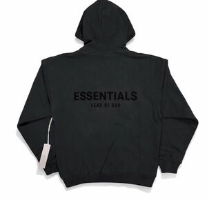 Essentials Fear of God Black Hoodie-Size large